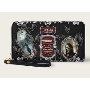 The Dracula Vampire Wallet Horror Goth Halloween New NWT Grunge Emo Excellent